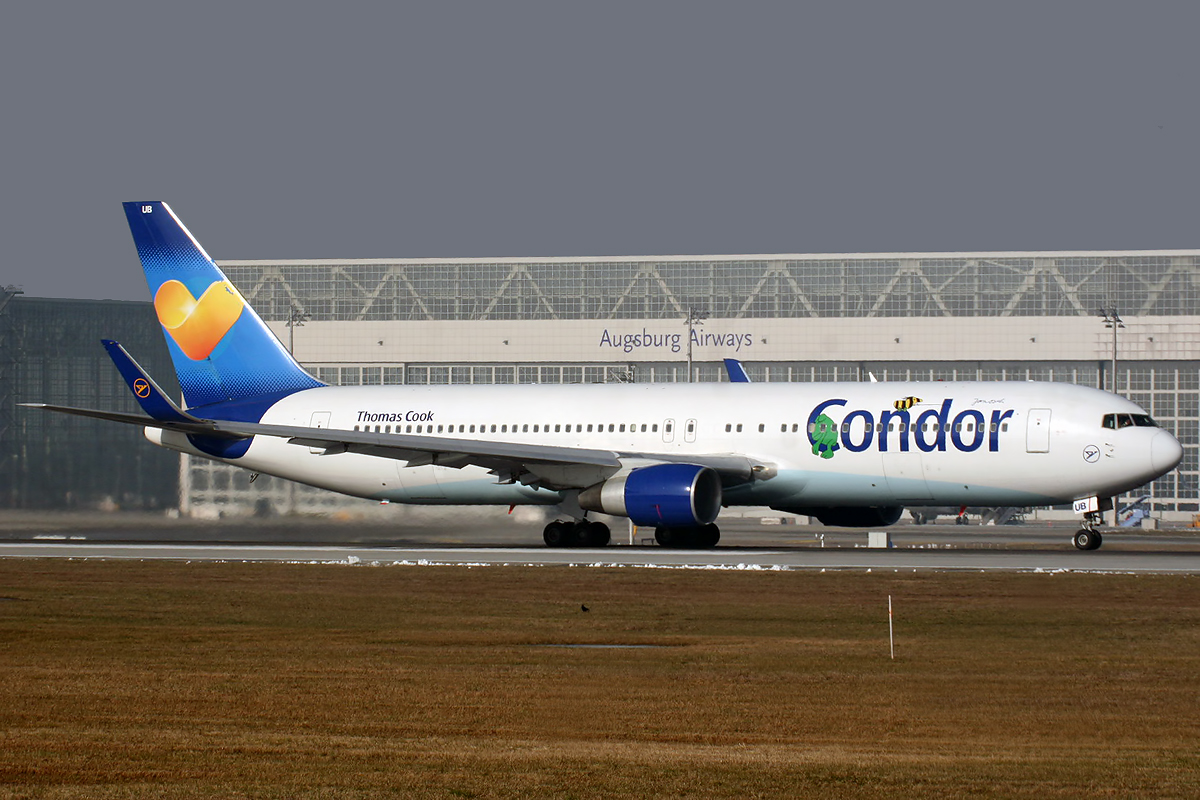 Condor-Maschine am Flughafen München.