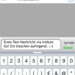 Iridium Go texting interface.
