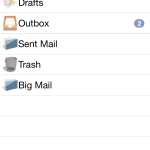Iridium Go mail interface.
