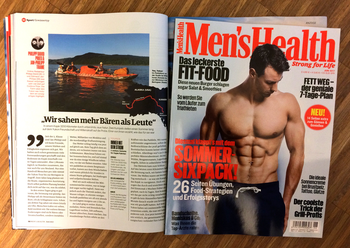 Yukon-Reportage in der Men's Helth